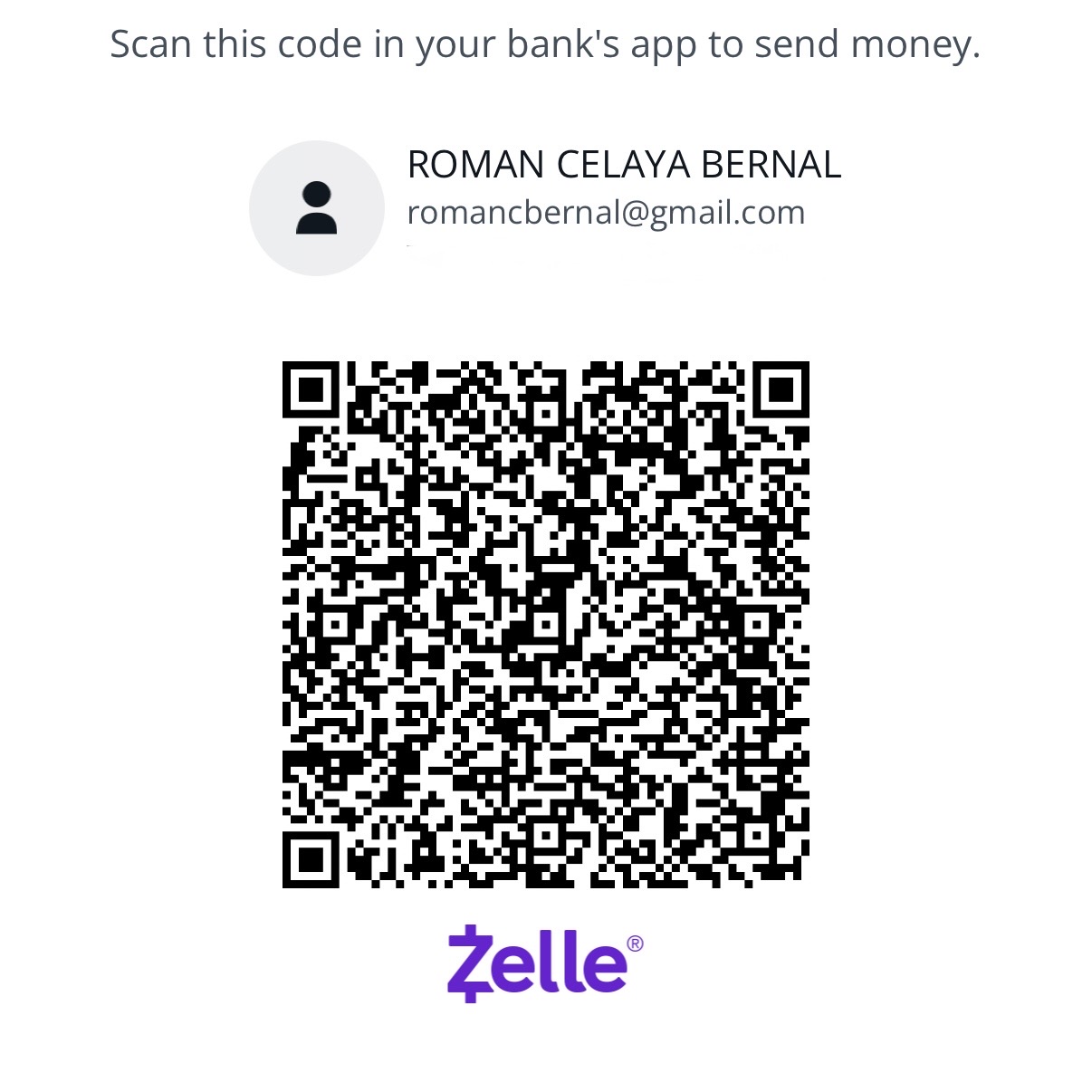Zelle QR code